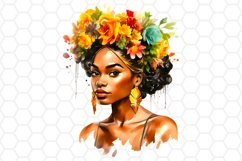 Juneteenth Girl Watercolor Clipart
