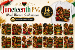 Juneteenth PNG, Black Woman Sublimation Product Image 1