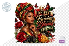 Juneteenth PNG, Black Woman Sublimation Product Image 1