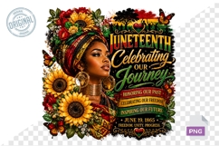 Juneteenth PNG, Black Woman Sublimation Product Image 1