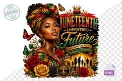 Juneteenth PNG, Black Woman Sublimation Product Image 1