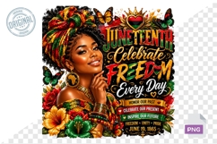Juneteenth PNG, Black Woman Sublimation Product Image 5