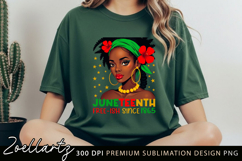 Juneteenth Sublimation PNG Freedom Day Black Girl Magic PNG Product Image 3