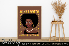 Juneteenth Sublimation PNG Freedom Day Black Girl Magic PNG Product Image 4