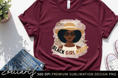 Black Girl Sublimation PNG Juneteenth Black Woman T-shirt Product Image 5