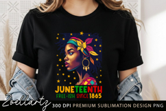 Juneteenth Sublimation PNG Freedom Day Black Girl Magic PNG Product Image 1