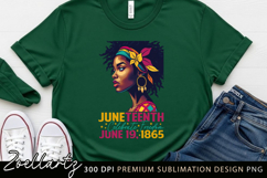 Juneteenth Sublimation PNG Freedom Day Black Girl Magic PNG Product Image 2