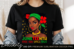 Juneteenth Sublimation PNG Freedom Day Black Girl Magic PNG Product Image 1