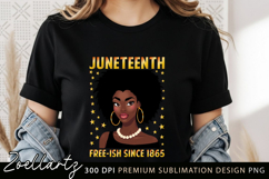 Juneteenth Sublimation PNG Freedom Day Black Girl Magic PNG Product Image 1