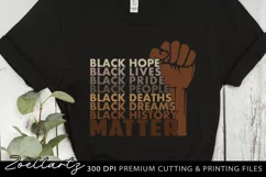 Black Lives Matter SVG PNG EPS DXF for Cutting and Printing Product Image 1