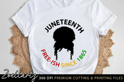 Juneteenth SVG PNG EPS DXF Afro Woman Black Lives Matter Product Image 1