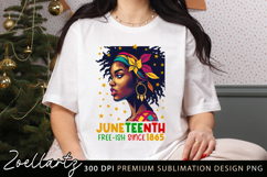 Juneteenth Sublimation PNG Freedom Day Black Girl Magic PNG Product Image 2