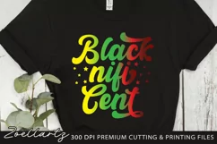 Blacknificent SVG PNG EPS DXF Black woman SVG Juneteenth SVG Product Image 3