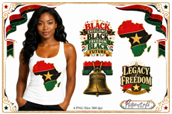 Juneteenth Celebration PNG Designs | Freedom PNG Product Image 1