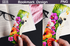 Cockatoo Jungle Bookmark | Tropical Bird Sublimation Product Image 1