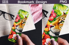 Leopard Tropical Bookmark | Jungle Animal Sublimation Product Image 1