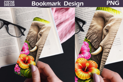 Elephant Jungle Bookmark | Tropical Animal Sublimation Product Image 1