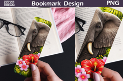 Elephant Jungle Bookmark | Tropical Animal Sublimation Product Image 1