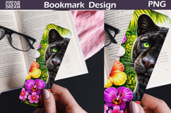 Black Panther Tropical Bookmark | Jungle Animal Sublimation Product Image 1