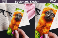 Golden Lion Tamarin Bookmark | Jungle Animal Sublimation Product Image 1