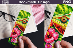 Chameleon Tropical Bookmark | Jungle Reptile Sublimation Product Image 1