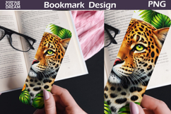 Leopard Tropical Bookmark | Jungle Cat Sublimation Product Image 1