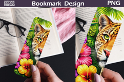 Jaguar Jungle Bookmark | Tropical Cat Sublimation Product Image 1