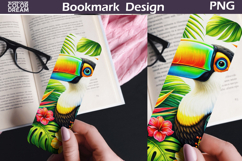 Toucan Tropical Bookmark | Colorful Bird Sublimation Product Image 1