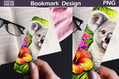 Koala Tropical Bookmark | Cute Animal Sublimation Product Image 1