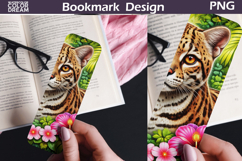 Ocelot Jungle Bookmark | Tropical Animal Sublimation Product Image 1