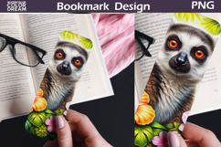 Lemur Jungle Bookmark | Tropical Animal Sublimation Product Image 1