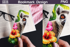 Tropical Lemur Bookmark | Jungle Animal Sublimation Product Image 1
