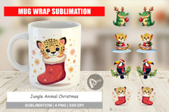 Mug Wrap Christmas Jungle Animals Product Image 1
