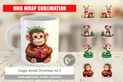 Mug Wrap Christmas Jungle Animals Product Image 1