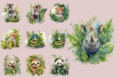 Jungle Animals | Watercolour Clipart PNG Product Image 2