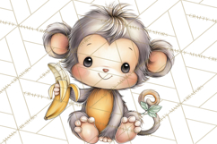 Jungle Friends, Safari Animals, Tropical Clipart Png Product Image 4