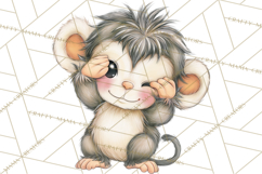Jungle Friends, Safari Animals, Tropical Clipart Png Product Image 3