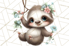 Jungle Friends, Safari Animals, Tropical Clipart Png Product Image 3