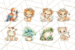 Jungle Friends, Safari Animals, Tropical Clipart Png Product Image 5
