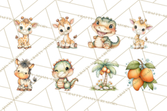 Jungle Friends, Safari Animals, Tropical Clipart Png Product Image 7