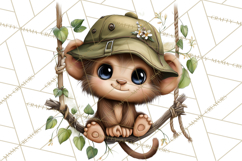 Jungle Friends, Safari Animals, Tropical Clipart Png Product Image 2