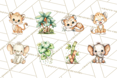 Jungle Friends, Safari Animals, Tropical Clipart Png Product Image 8