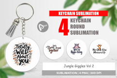 Jungle Giggles Valentine Keychain Product Image 1