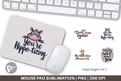 Jungle Giggles Valentine Mouse Pad Product Image 1