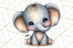 Tropical Jungle Clipart PNG, Wild Animals Nature Elements Product Image 4