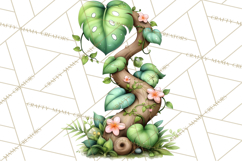 Tropical Jungle Clipart PNG, Wild Animals Nature Elements Product Image 2