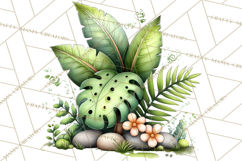 Tropical Jungle Clipart PNG, Wild Animals Nature Elements Product Image 3