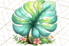 Tropical Jungle Clipart PNG, Wild Animals Nature Elements Product Image 3