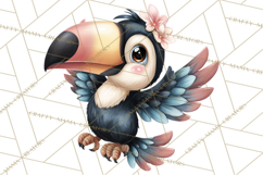 Tropical Jungle Clipart PNG, Wild Animals Nature Elements Product Image 2