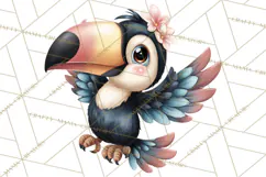 Tropical Jungle Clipart PNG, Wild Animals Nature Elements Product Image 2